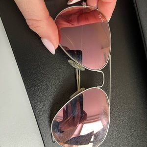 Ray ban pink aviators